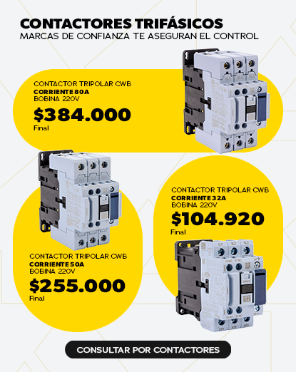 Contactores tripolares