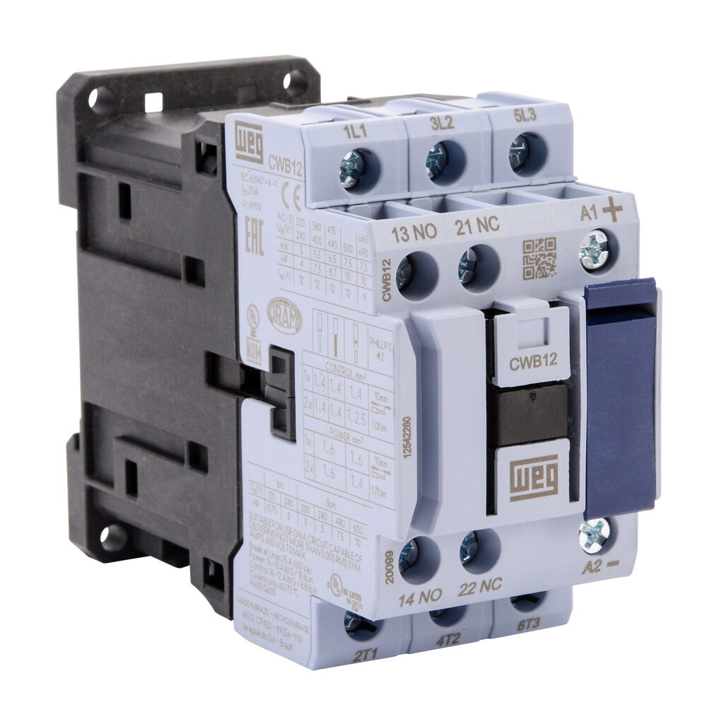 Contactor Trifásico WEG CWB12-11-30 D23 12A 220V AC3