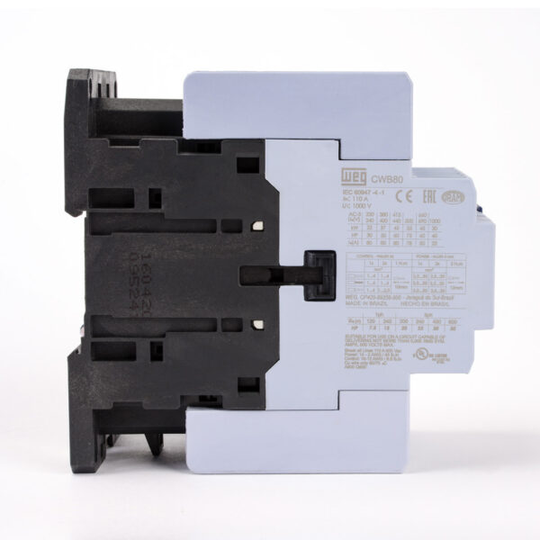 Contactor Trifásico WEG CWB80-11-30 D23 80A 220V AC3 - Imagen 3