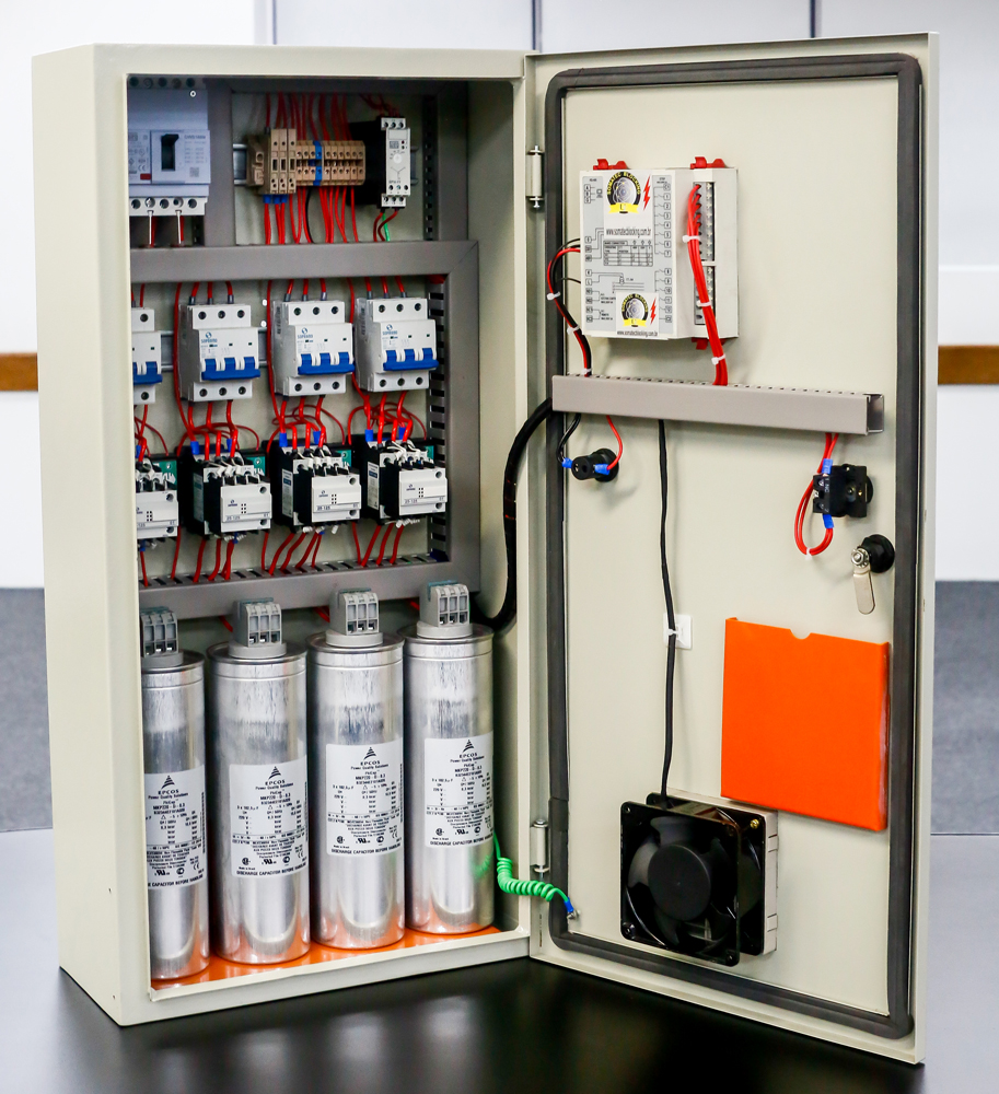 banco-de-capacitores-tablero-armar Banco de capacitores trifásico para corrección de factor de potencia