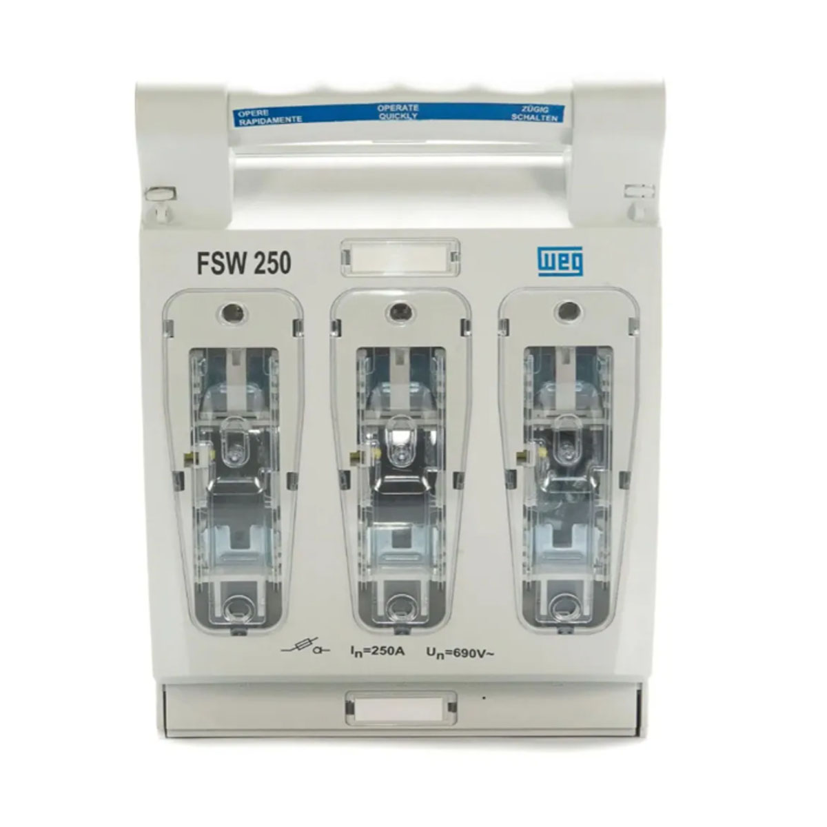 Seccionador Portafusible 3x250A WEG FSW250-3 - Imagen 2