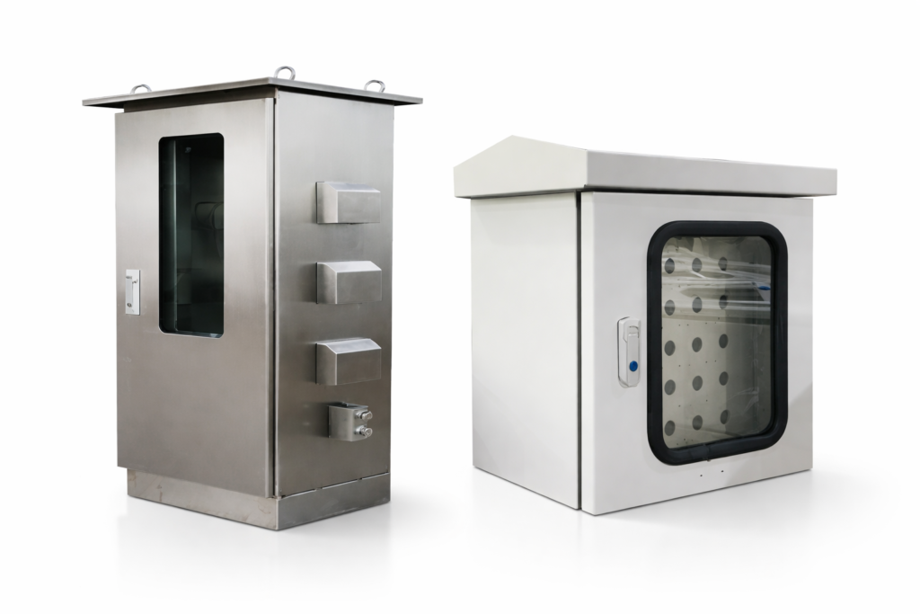 Tablero eléctrico industrial con grado de protección IP65 para instalación exterior