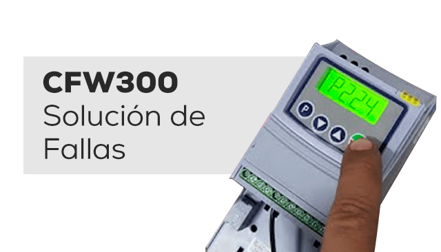 variador-weg-cfw300-codigo-falla-display Display del variador WEG CFW300 mostrando código de falla