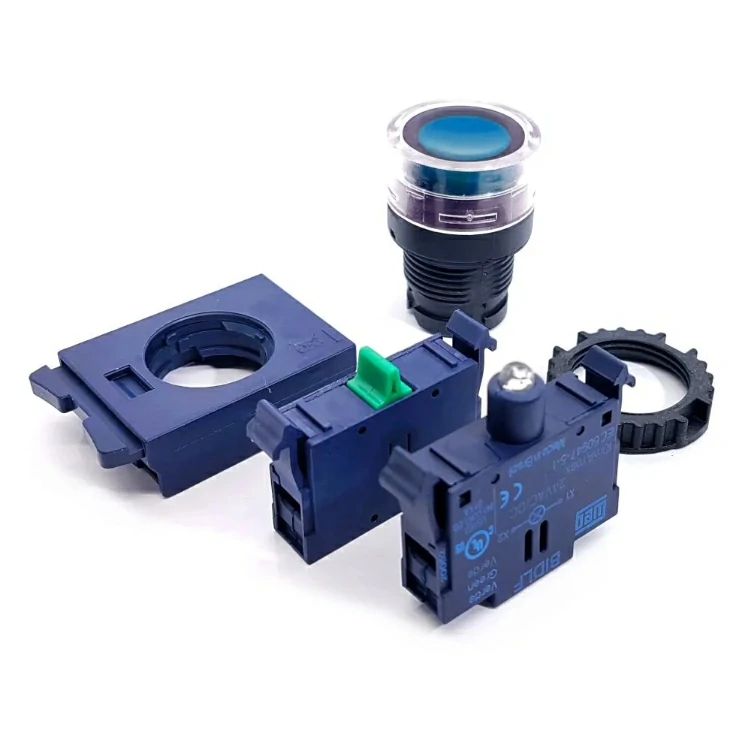Pulsador Iluminado Azul 24Vca/Vcc WEG 1NA